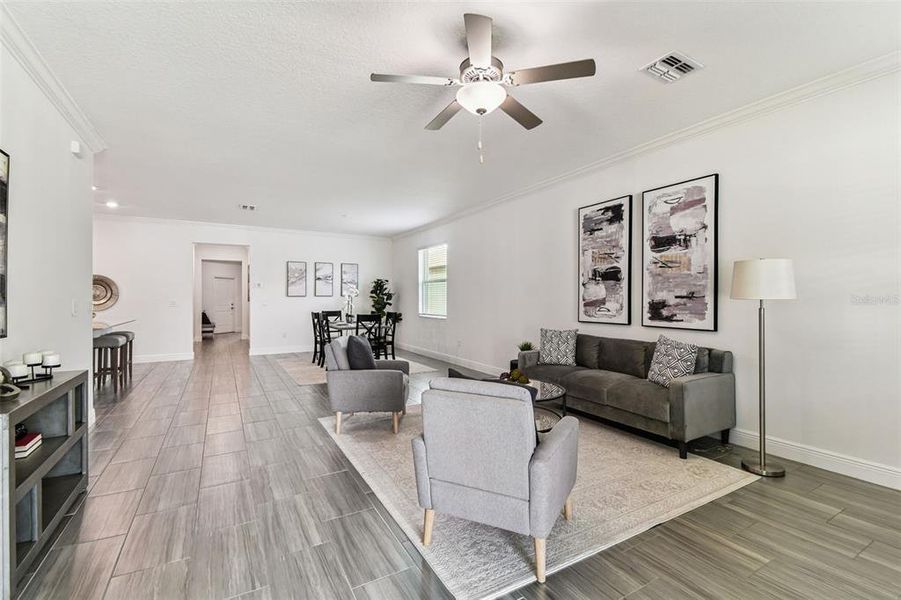 Furnished interior view inside a new home in , Land O' Lakes (Image 27).