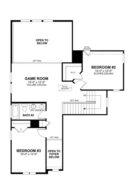 2D floor plan layout of this home in Estancia West, Manchaca, TX (Image 7).