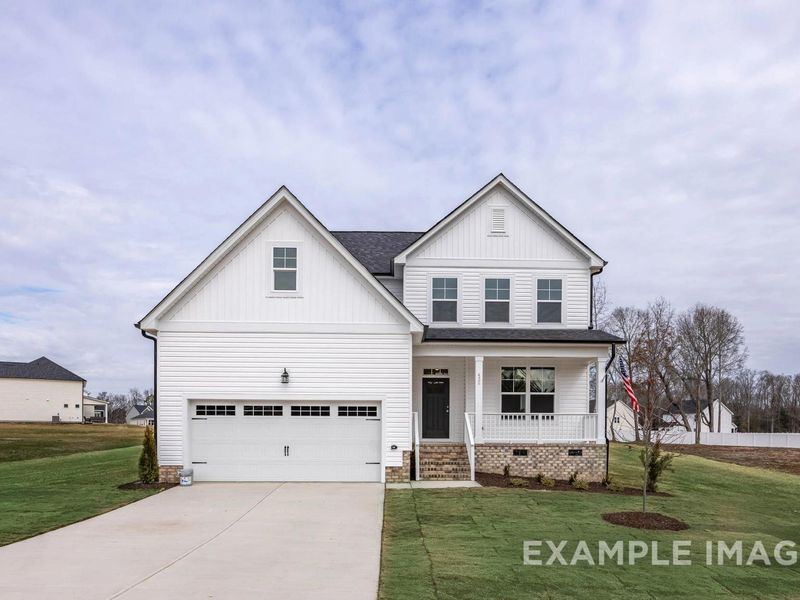 Representative exterior photo of a completed home built from the The Ash by Davidson Homes LLC in Retreat at North Main, Lillington, NC (Image 30).