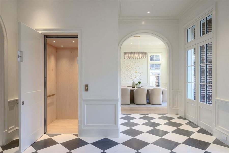 Furnished interior view inside a new home in , Highland Park (Image 27).