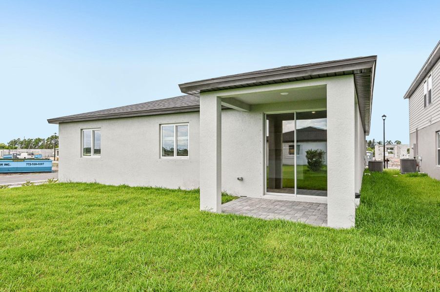 Exterior details and patio area of a home in Meritage Homes at Terra Lago - Classic Series, Indiantown (Image 3). Exterior details and patio area of a home in Meritage Homes at Terra Lago - Classic Series, Indiantown (Image 3).