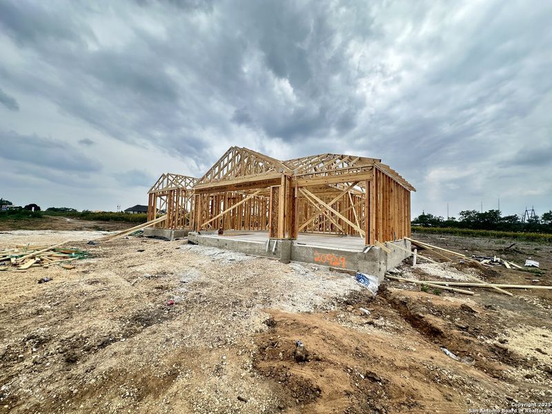 In-progress construction of a new home in Jordan's Ranch, San Antonio, TX (Image 14).