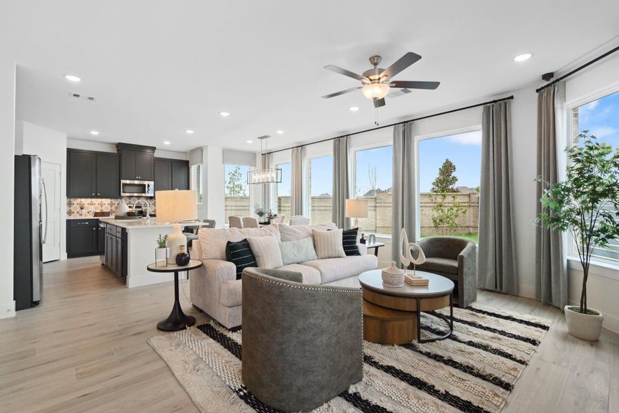 Furnished interior view inside a new home in Bridgeland, Cypress (Image 6).