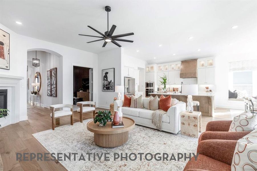 Furnished interior view inside a new home in Wildflower Ranch, Dish (Image 20).