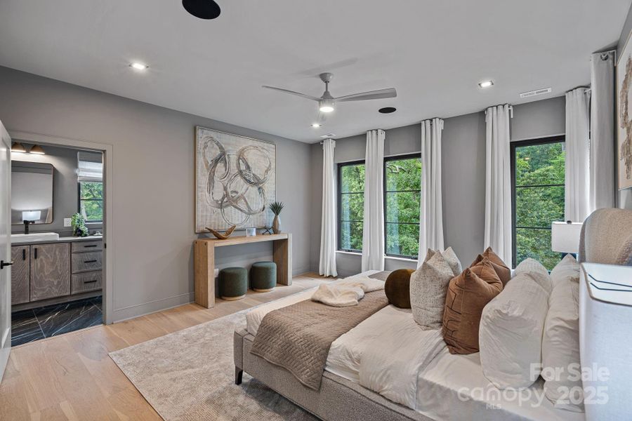 Furnished interior view inside a new home in , Charlotte (Image 12).