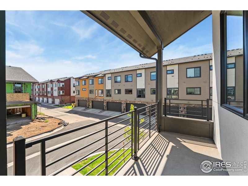 Enjoy your private, covered patio off the living room.