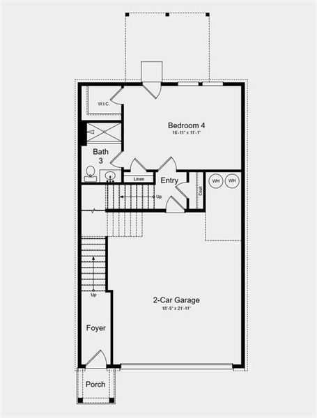 2D floor plan layout of this home in Rosewood Farm, Lawrenceville, GA (Image 3). 2D floor plan layout of this home in Rosewood Farm, Lawrenceville, GA (Image 3).