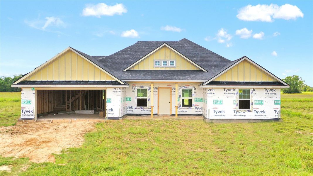 Front exterior of a new home in , Angleton, TX, highlighting curb appeal (Image 2). Front exterior of a new home in , Angleton, TX, highlighting curb appeal (Image 2).