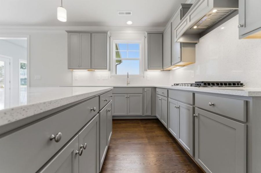Representative furnished interior of a home built from the Fairfield Lux by Keystone Homes NC in Weybridge, Burlington (Image 13).