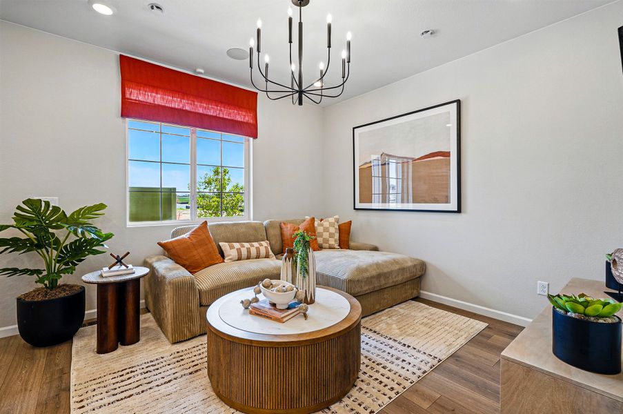 Furnished interior view inside a new home in Parterre, Thornton (Image 3).