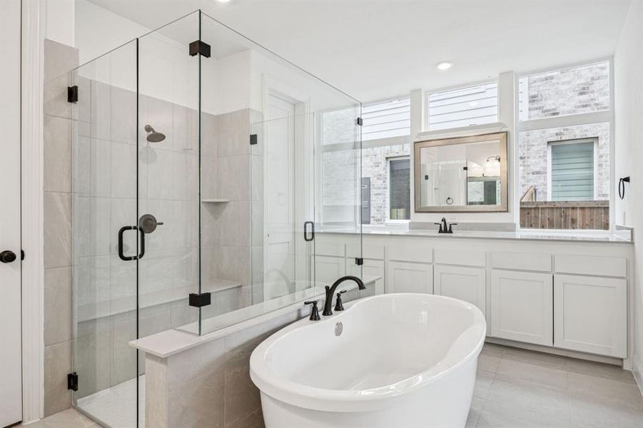 Furnished interior view inside a new home in Dominion of Pleasant Valley, Wylie (Image 7).