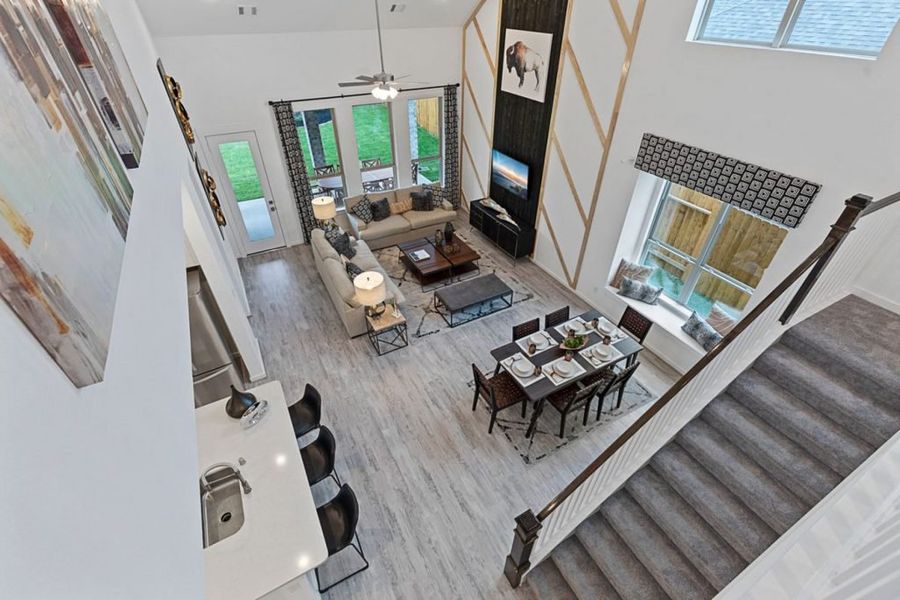 Representative furnished interior of a home built from the Hemlock II Katy Lakes 50 by Brohn Homes in Katy Lakes, Katy (Image 7).