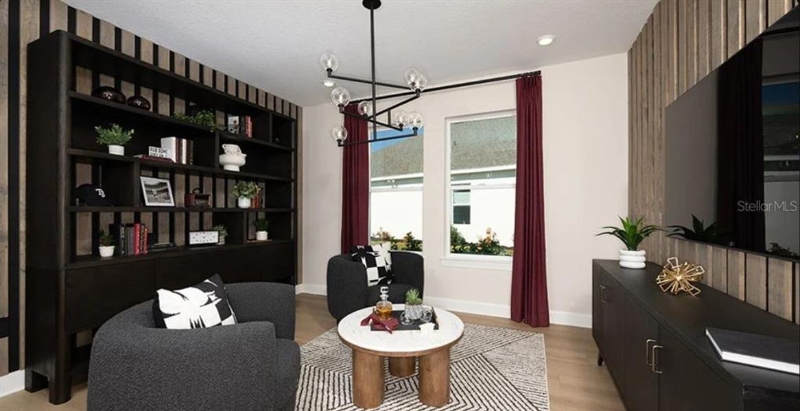 Furnished interior view inside a new home in Esplanade at Wellen Park, Englewood (Image 10).