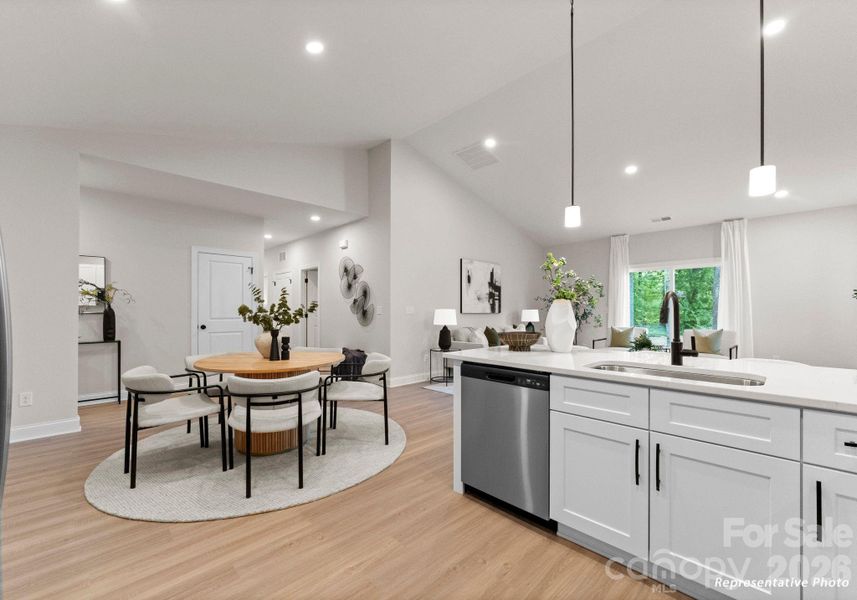 Furnished interior view inside a new home in , Charlotte (Image 9).