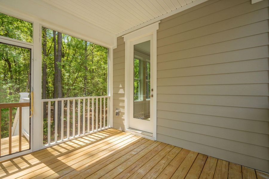 Exterior details and patio area of a home in Waterloo Estates, Johns Island (Image 26).