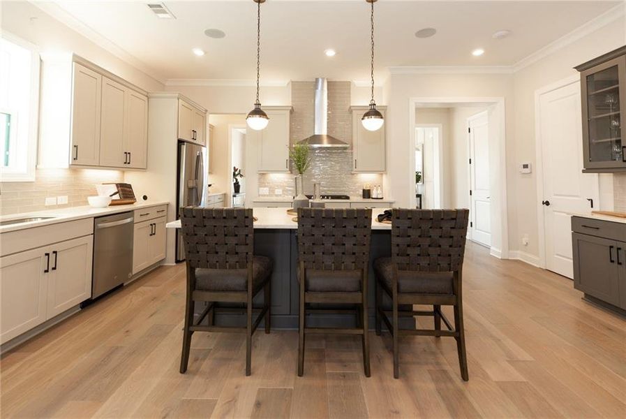 Furnished interior view inside a new home in Aberdeen, Hoschton (Image 5).