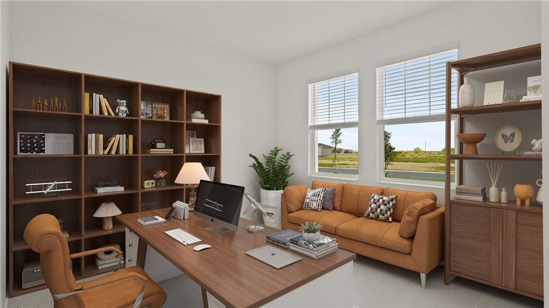 Furnished interior view inside a new home in , Clermont (Image 6). Furnished interior view inside a new home in , Clermont (Image 6).