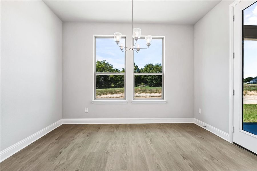 Spacious, unfurnished interior of a new home in The Ranches at Valley View, Springtown (Image 32).