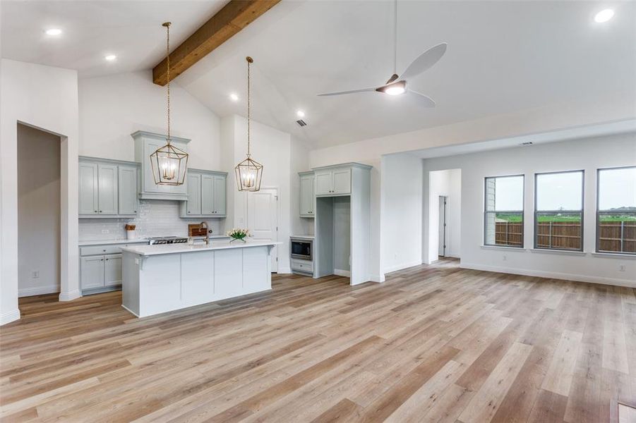 Furnished interior view inside a new home in Reserves at Trinity, Willow Park (Image 7).