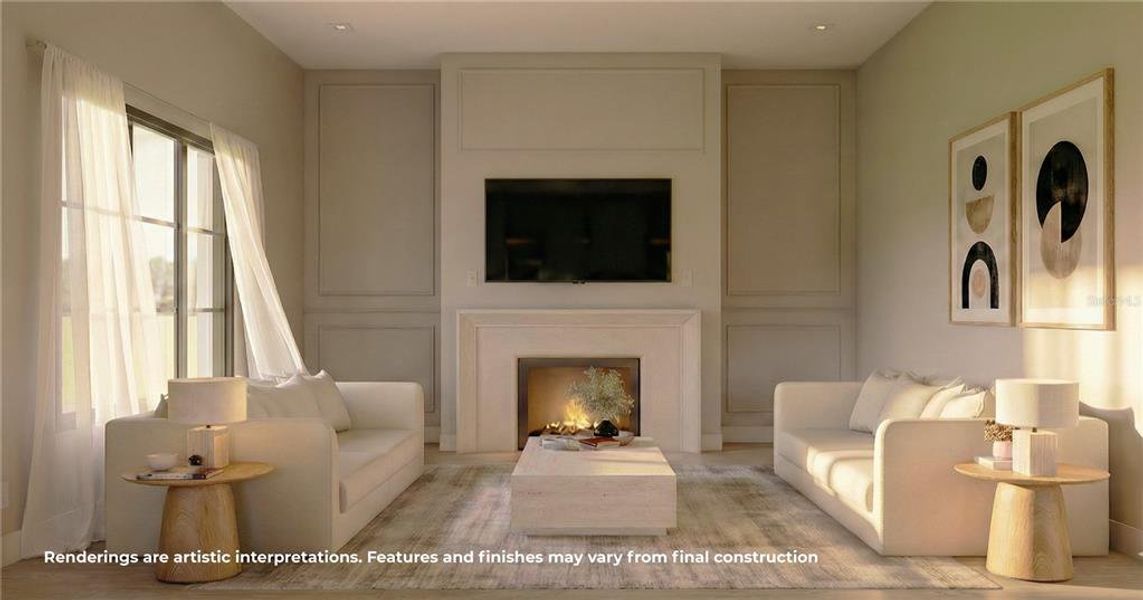 Furnished interior view inside a new home in , Orlando (Image 5).