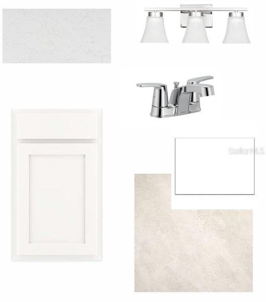 Sample of building materials used in homes in Persimmon Place – Garden Series, Wesley Chapel (Image 3).