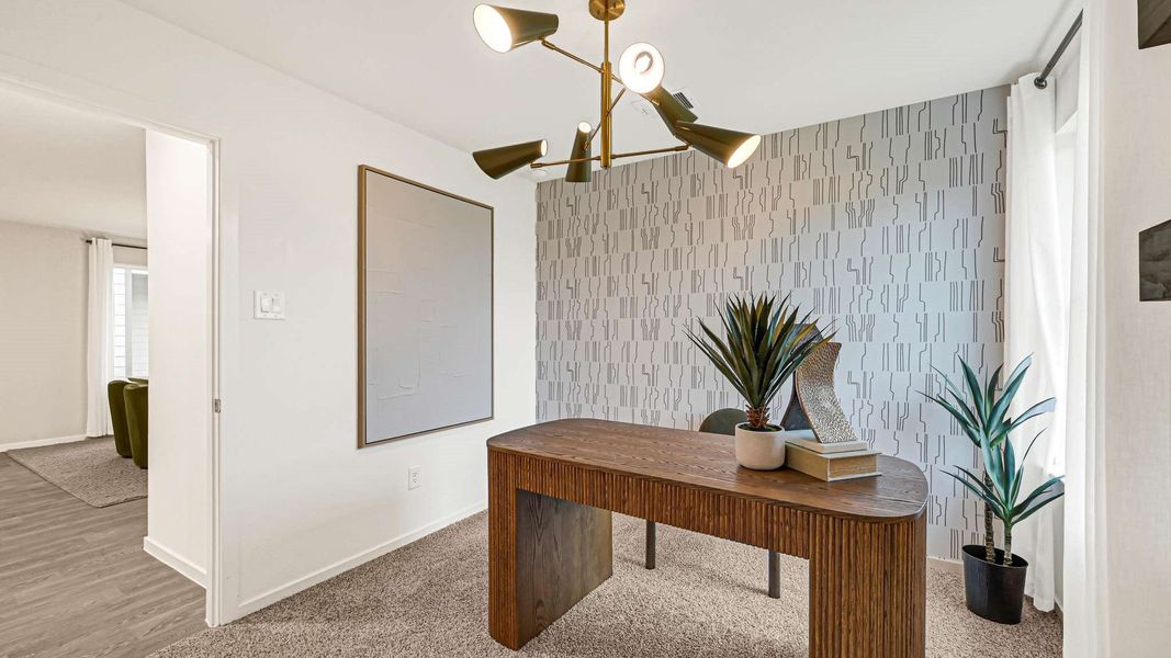 Furnished interior view inside a new home in Milo Farms, Needville (Image 14).