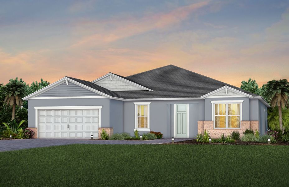 Exterior C2 with stone