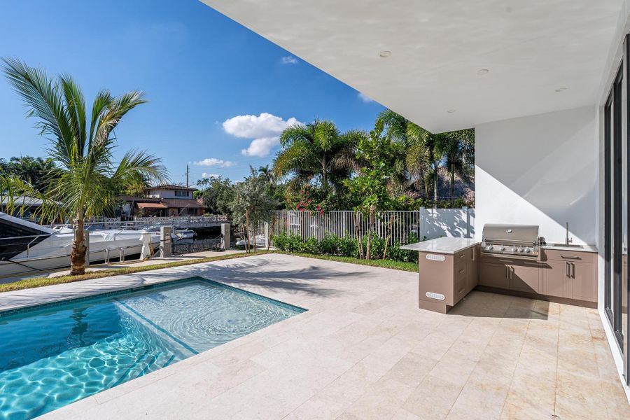 Exterior details and patio area of a home in , Pompano Beach (Image 3).