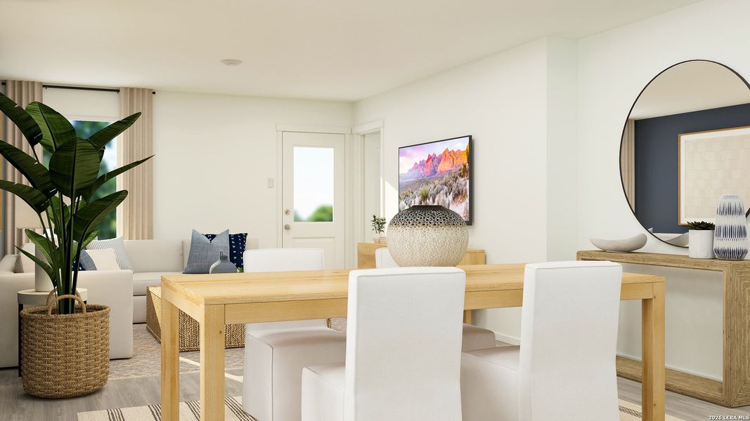 Furnished interior view inside a new home in Tres Laurels, San Antonio (Image 11).