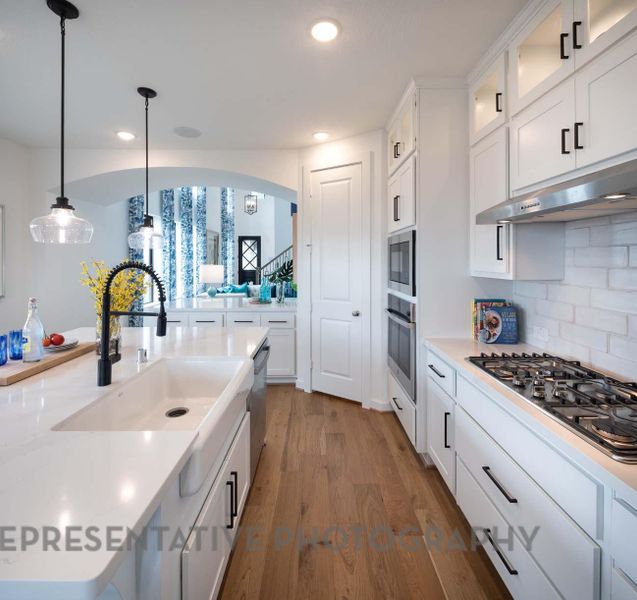 Furnished interior view inside a new home in Pomona, Manvel (Image 21).
