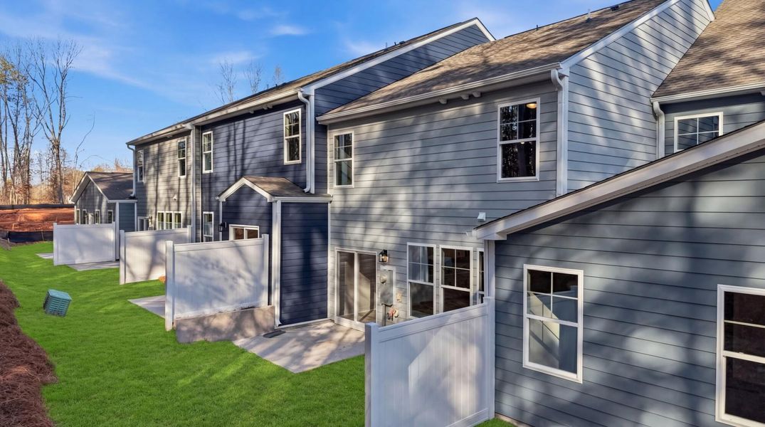 Exterior details and patio area of a home in Harbor Crossing, Greensboro (Image 4).