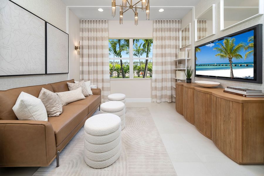 Representative furnished interior of a home built from the Eclipse by GL Homes in Valencia Sky (55+), Naples (Image 12).