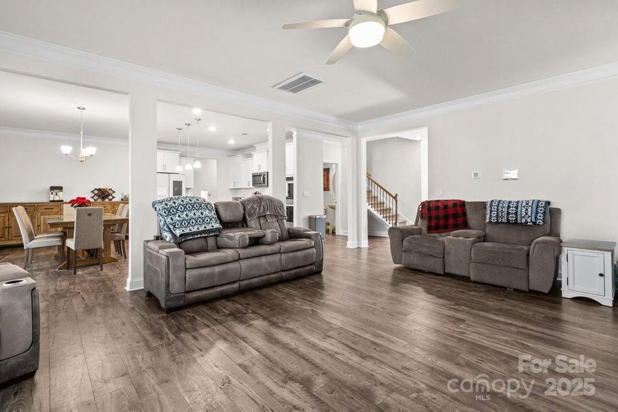 Furnished interior view inside a new home in Falls Cove, Troutman (Image 19). Furnished interior view inside a new home in Falls Cove, Troutman (Image 19).