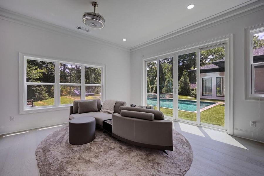Furnished interior view inside a new home in , Brookhaven (Image 38).