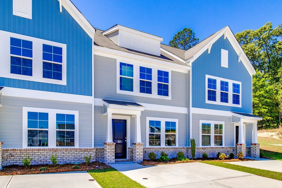 Front exterior of a new home in Haynes Park, Columbia, SC, highlighting curb appeal (Image 2). Front exterior of a new home in Haynes Park, Columbia, SC, highlighting curb appeal (Image 2).