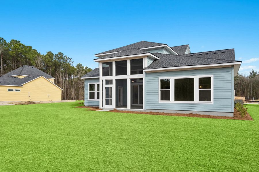 Exterior details and patio area of a home in Hidden Ponds Reserve, Awendaw (Image 14).
