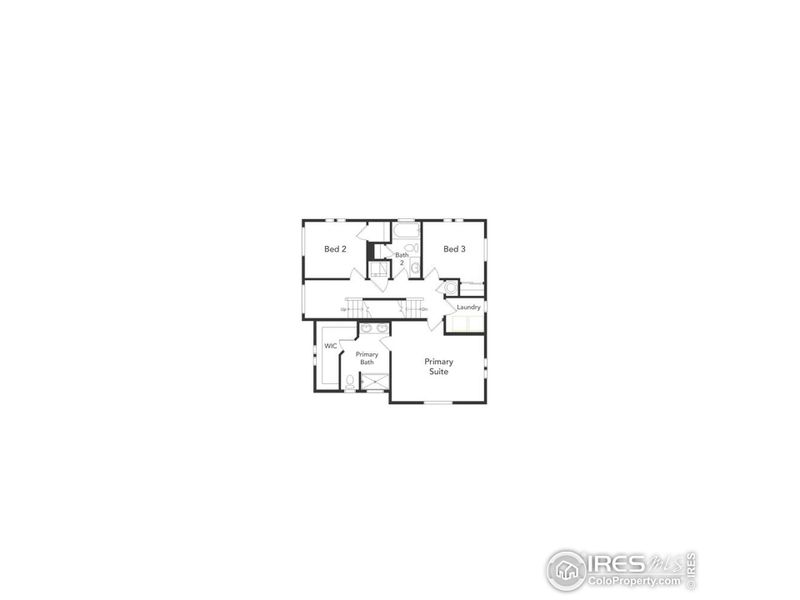 2D floor plan layout of this home in Thompson River Ranch, Johnstown, CO (Image 3). 2D floor plan layout of this home in Thompson River Ranch, Johnstown, CO (Image 3).
