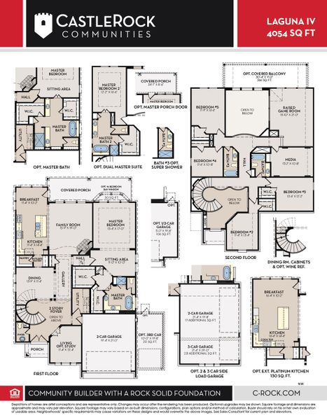 2D floor plan layout of this home in Arcadia, Brentwood, TN (Image 2).
