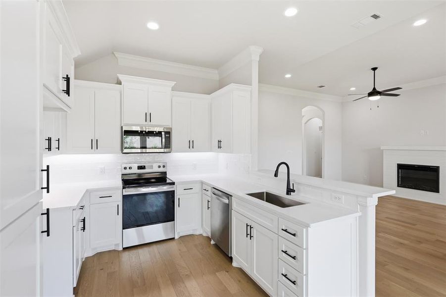 Furnished interior view inside a new home in , Springtown (Image 9).