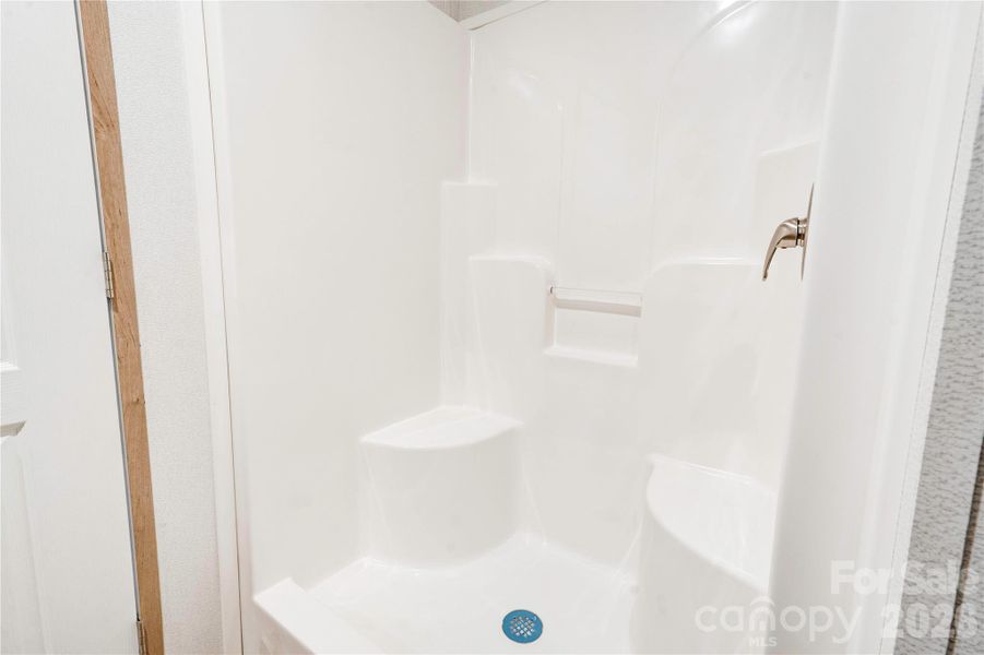 Primary Bath has a walk-in shower.