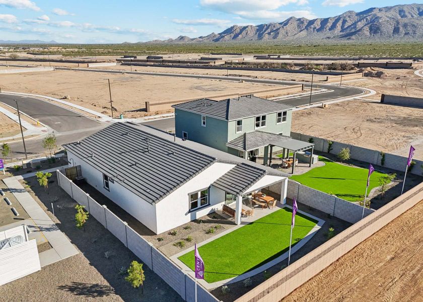 A building with a grass yard. A building with a grass yard.