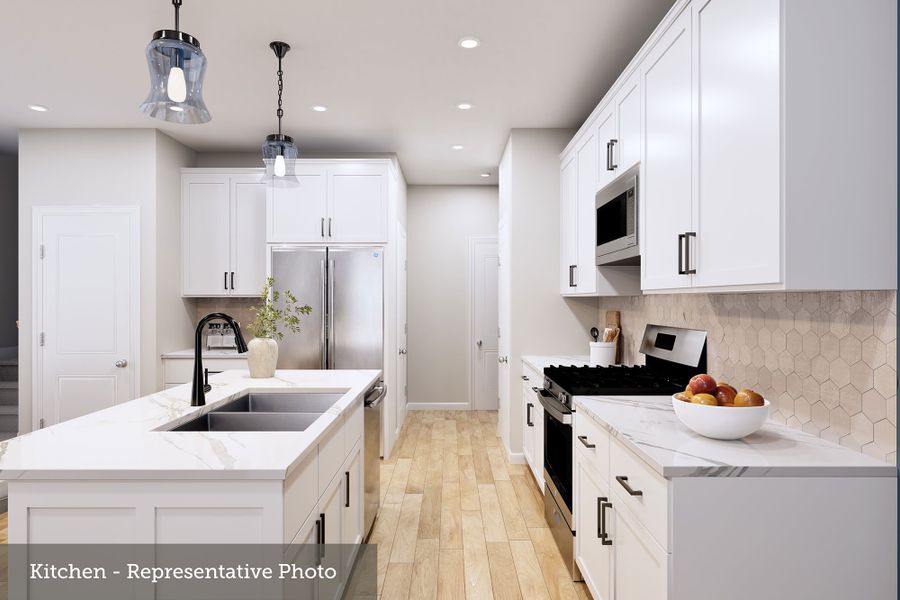 Furnished interior view inside a new home in Hardy Pond Townhomes, Rock Hill (Image 5).