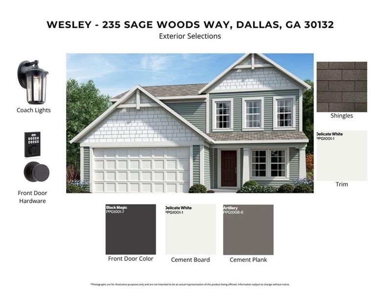 Sample of building materials used in homes in Sage Woods, Dallas (Image 4).