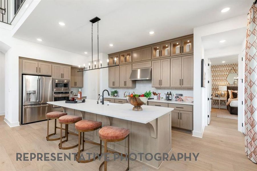 Furnished interior view inside a new home in Myrtle Creek, Waxahachie (Image 6).