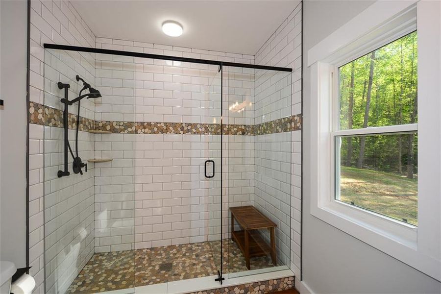 Close-up of interior finishes inside a home in , Ellijay (Image 11).