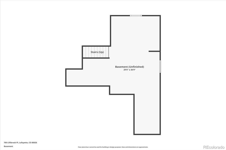 2D floor plan layout of this home in Parkdale: Paired Homes, Erie, CO (Image 7).