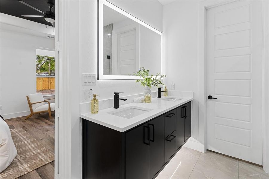 Furnished interior view inside a new home in , Dallas (Image 28).