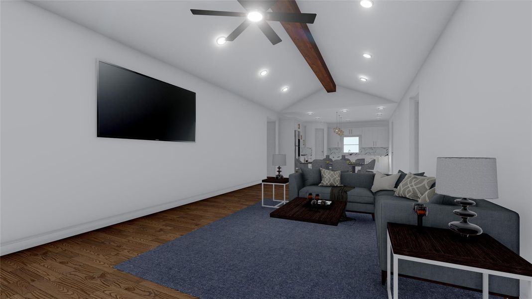 Furnished interior view inside a new home in , Texas City (Image 6). Furnished interior view inside a new home in , Texas City (Image 6).