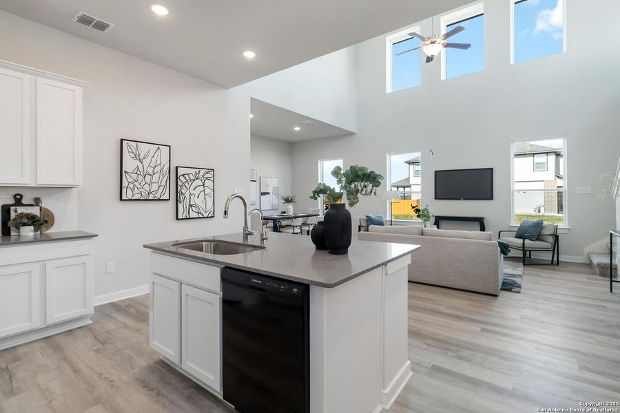 Furnished interior view inside a new home in Hickory Ridge, Elmendorf (Image 13).