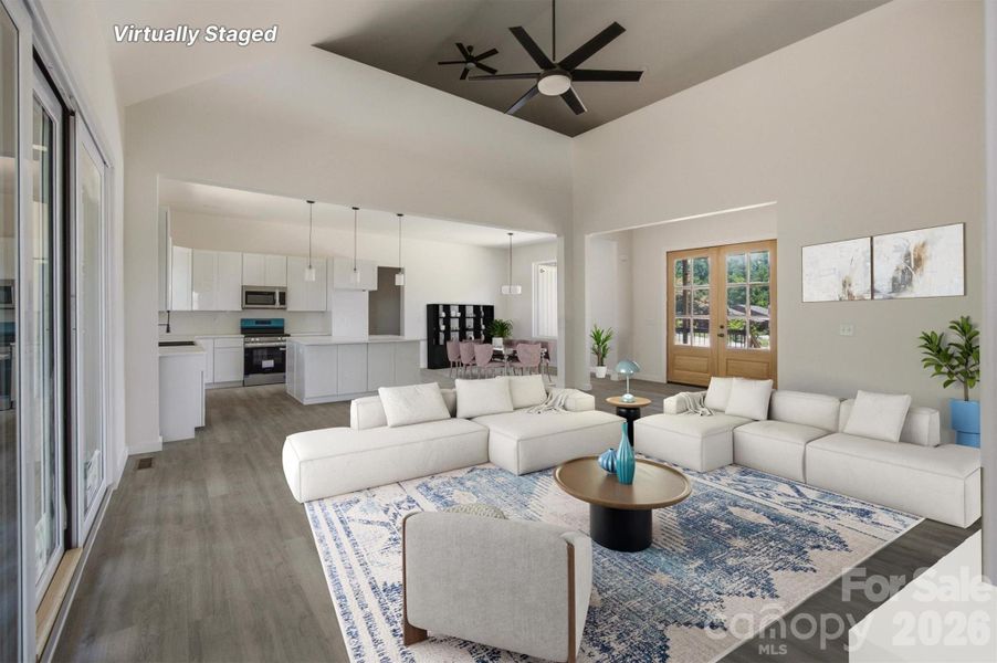Furnished interior view inside a new home in , Morganton (Image 8).